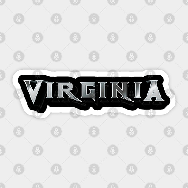 Virginia - Mega State Sticker by Lehani Layla